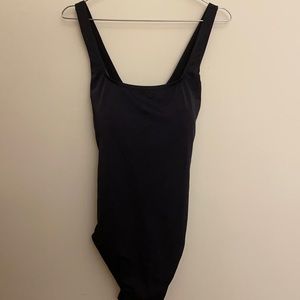 Black cross back one piece